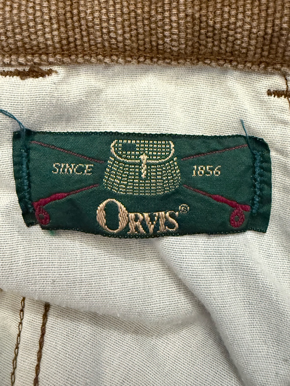 Vintage 90s Orvis Stand Up Canvas Field Shorts USA Made 40 Brown Duck Workwear - Picture 5 of 14